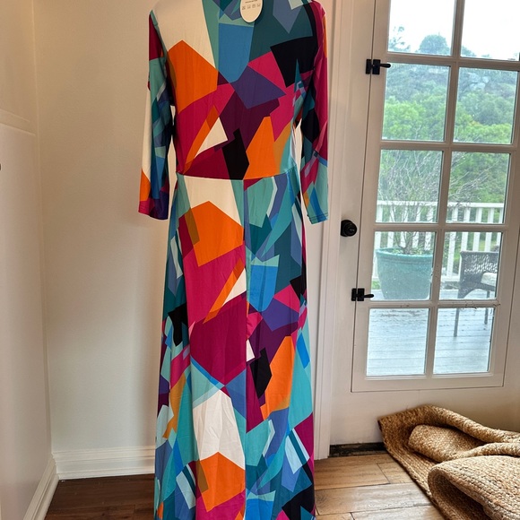 Colorful Geometric Maxi Dress - Picture 5 of 6